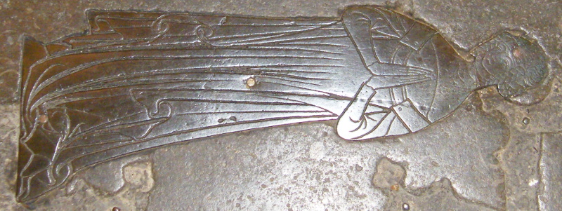 Wimbish - All Saints John de Wautone 1347 and wife Ellen